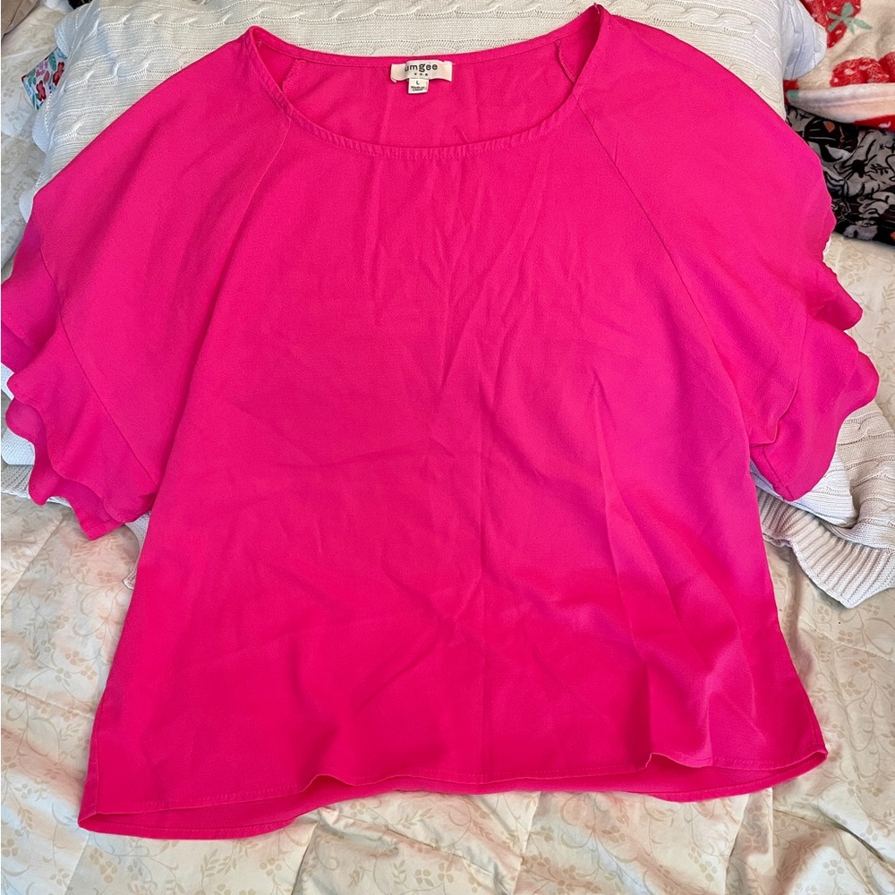 Umgee Hot Pink Blouse